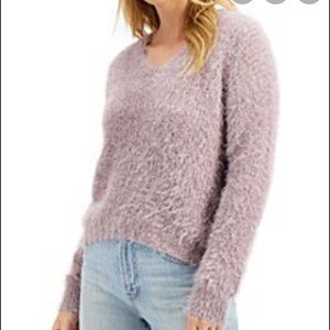 Freshman purple fuzzy sweater